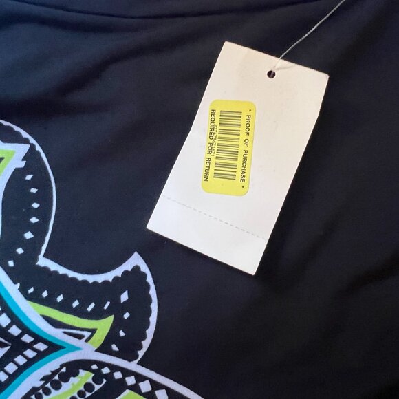 B. Darlin Black Halter Dress with Turquoise Beaded Neckline – Size 3/4 - Picture 6 of 8